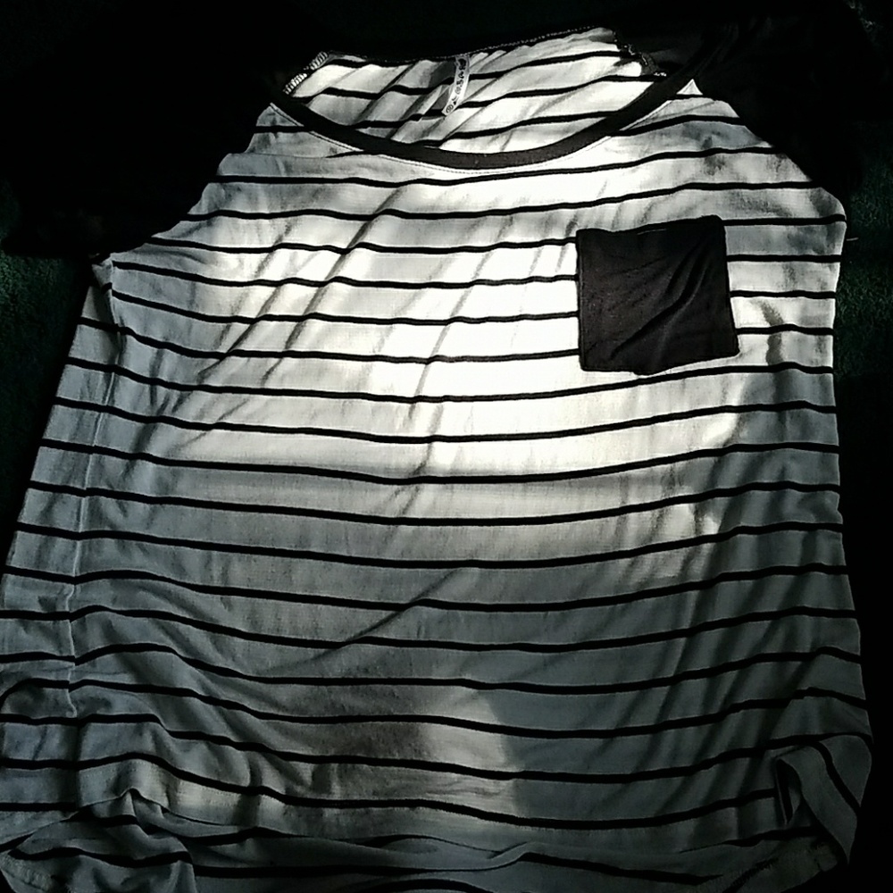 Black and white striped shirt